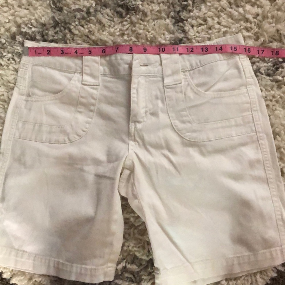 White Low Rise Jorts - Picture 7 of 12
